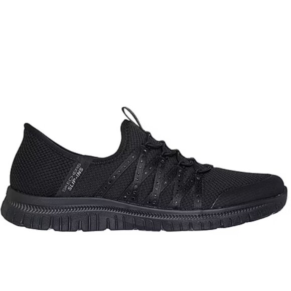 No Box Skechers Women's Hands Free Virtue Stunner Sneakers Black Sz 10 $75 1C449 - Picture 4 of 5